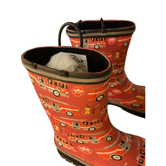 Western Chief Unisex-Child Rain Boot Fire Truck Rescue Tread Loop Size 3 - Picture 6 of 6